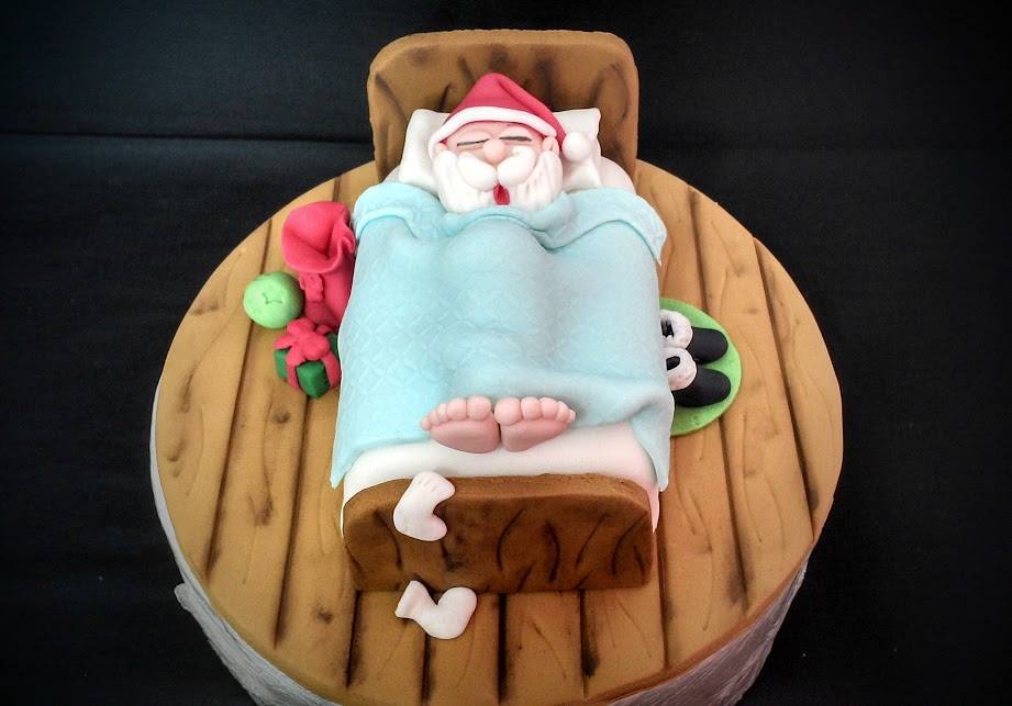 Mini bolo Papai Noel